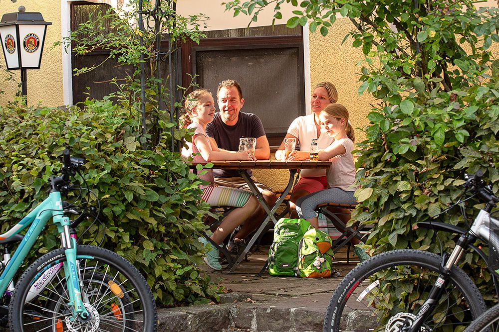 Etappenpause am Diemelradweg
